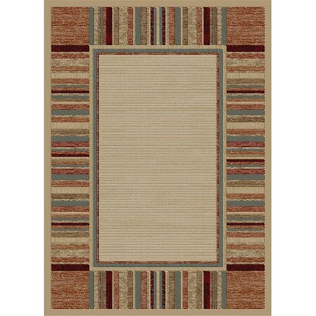 Perfectpillows 7 ft. 10 in. x 10 ft. 10 in. Soho Border - Ivory PE2844211